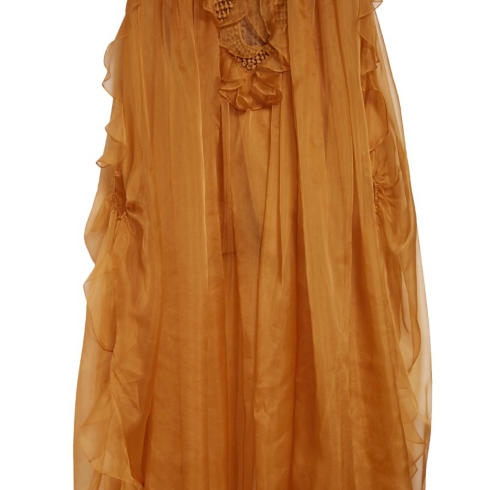 Zimmermann Balance Braided Trim
Semisheer Silk Organza Gown
TAN, Size 2/8 US